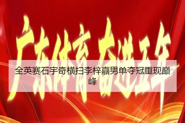 全英赛石宇奇横扫李梓嘉男单夺冠重现巅峰